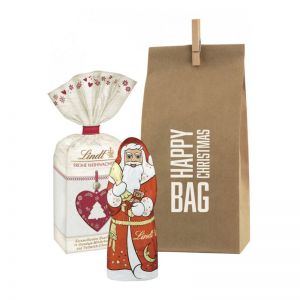 Happy Christmas Bag Lindt mit Werbedruck