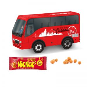 3D Präsent Bus Nic Nac´s mit Werbedruck