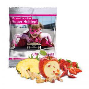 PÄX Knusper-Frucht-Mix im Werbetütchen mit Logodruck