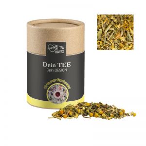 30 g Bio Tee Kräuterfantasie in kompostierbarer Pappdose mit Werbeetikett