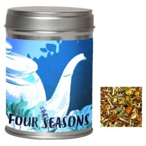 30 g Bio Tee Vierjahreszeiten in Dual-Dose mit Werbeetikett