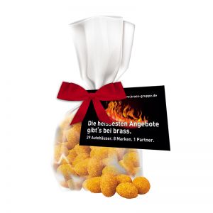 30 g Express Paprika-Erdnüsse im Flachbeutel mit Werbeanhänger
