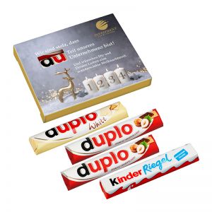 4-er Ferrero Adventspack mit Werbedruck