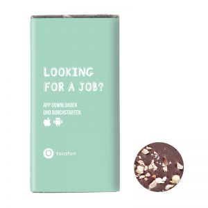 40 g raccoon Schokolade Dark Hazelnut mit Werbebanderole