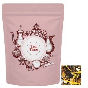 42 g Tee Erdbeer-Himbeere im Midi Doypack mit Werbedruck