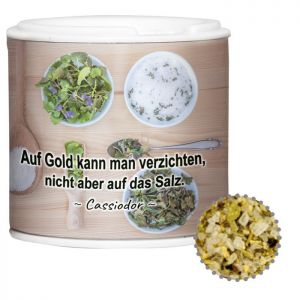 45 g Bio Kräuter-Salz in Gewürzpappstreuer mit Werbebanderole