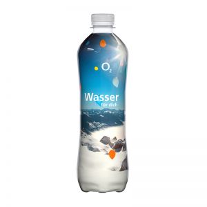 500 ml Tafelwasser Spritzig in Slimeline-Flasche mit Werbedruck