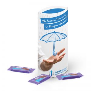55 g Milka Alpenmilchschokolade in Kissenverpackung mit Logodruck