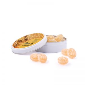 50 g Bonbondose Honigbienen Bonbons mit Werbedruck