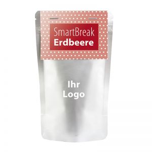 70 g Erdbeeren im SmartBreak mit Werbereiter und Logodruck