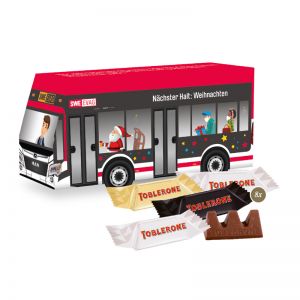 3D Präsent Bus TOBLERONE mit Werbedruck