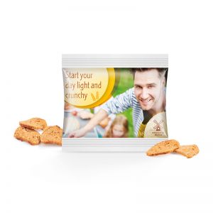 9 g Brot Chips im Werbetütchen mit Logodruck