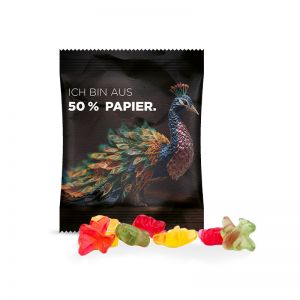 10 g Trolli Fruchtgummi Flugzeuge in Werbetütchen mit 50 % Papieranteil und Werbedruck