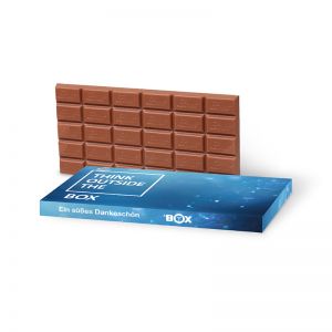 Express Lindt Schokoladentafel in Werbe-Grußkarte
