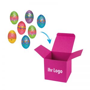 Happy Eggs in Color-Box mit Logodruck