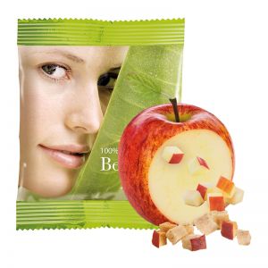 PÄX Knusper-Apfelwürfel im Werbetütchen mit Logodruck