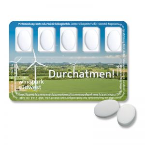Pfefferminz Smart Card Werbekarte mit Logodruck