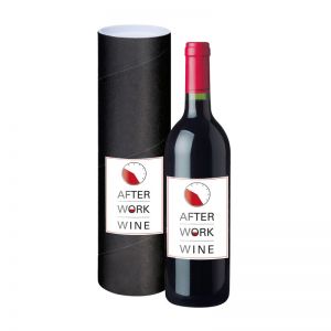 Präsent After Work Wine mit individuellem Etikett