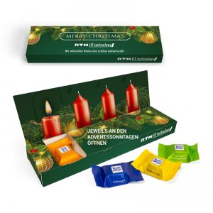 Ritter SPORT Adventsbox aus 100 % Kartonage mit Logodruck