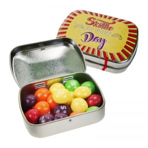 Skittles mini Nostalgiedose mit Werbedruck