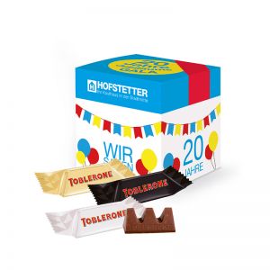 Werbewürfel Toblerone Minis mit Logodruck