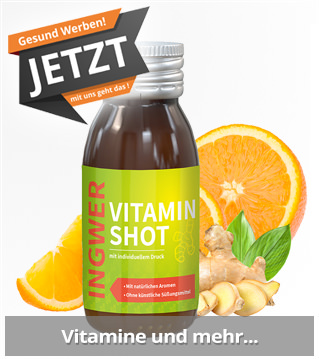 Gesunde Werbemittel mit Vitaminen. Gesunde Werbeartikel mit Ihrer Werbebotschaft bedrucken!