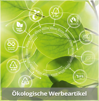 Nachhaltige und Ökologische Werbemittel aus Süßwaren. Ökologische Süßwaren mit Logo bedrucken und werben